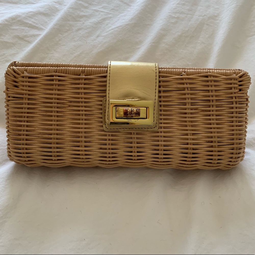 JCREW Straw Cutch Purse